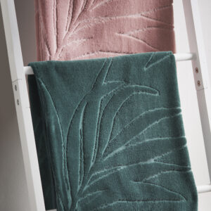 Cosmopolitan Palm Print Leaf Green Hand Towel - Pack of 2