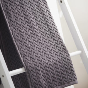 Cosmo Living by Cosmopolitan Charcoal Chevron Embossed Towel